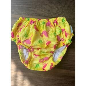 Reusable Swim Diaper Toddler 3T Flamingo Floral Pool Vintage i play Water